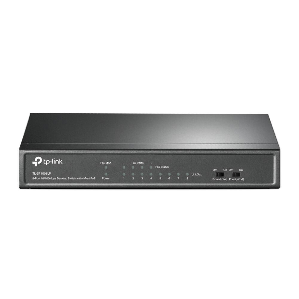 TP-Link TL-SF1008LP 8-Port 10/100Mbit/s-Desktop-Switch mit 4 PoE-Ports