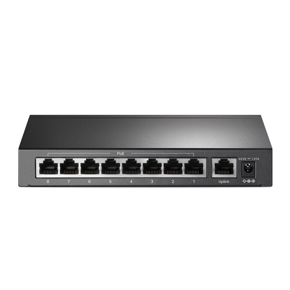 TP-Link TL-SF1009P 9-Port 10/100Mbit/s-Desktop-Switch mit 8 PoE+-Ports