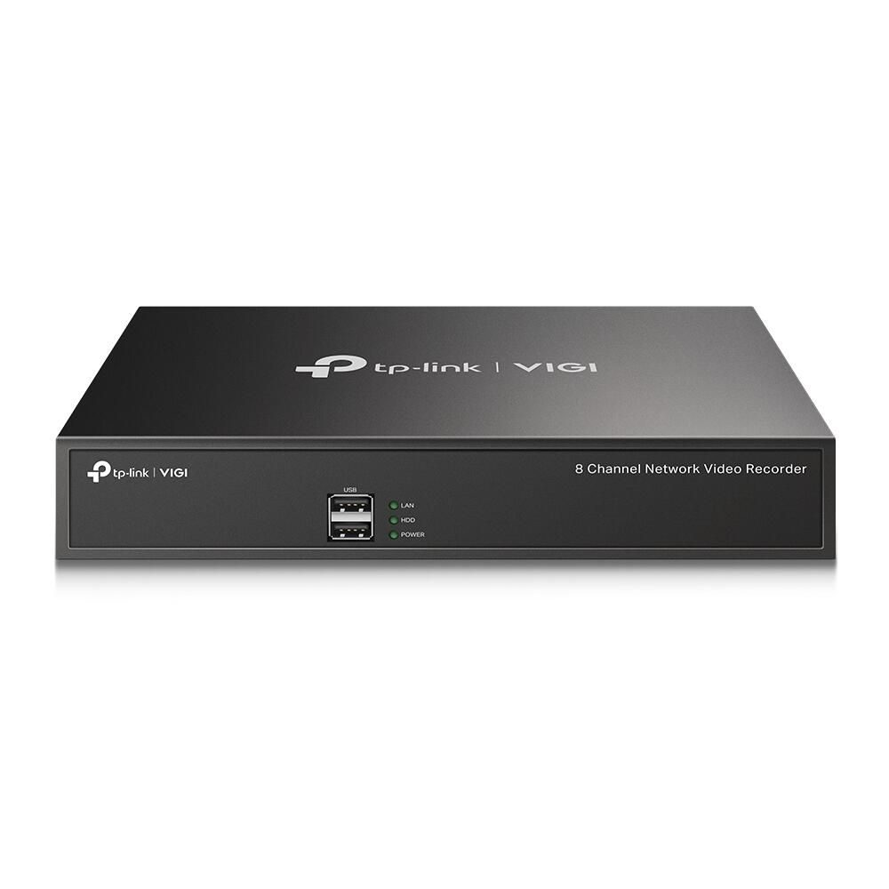TP-Link VIGI NVR1008H 8 Kanal Netzwerk Video Recorder, 1x bis zu 10TB SATA HDD intern montierbar, Rack-fähig