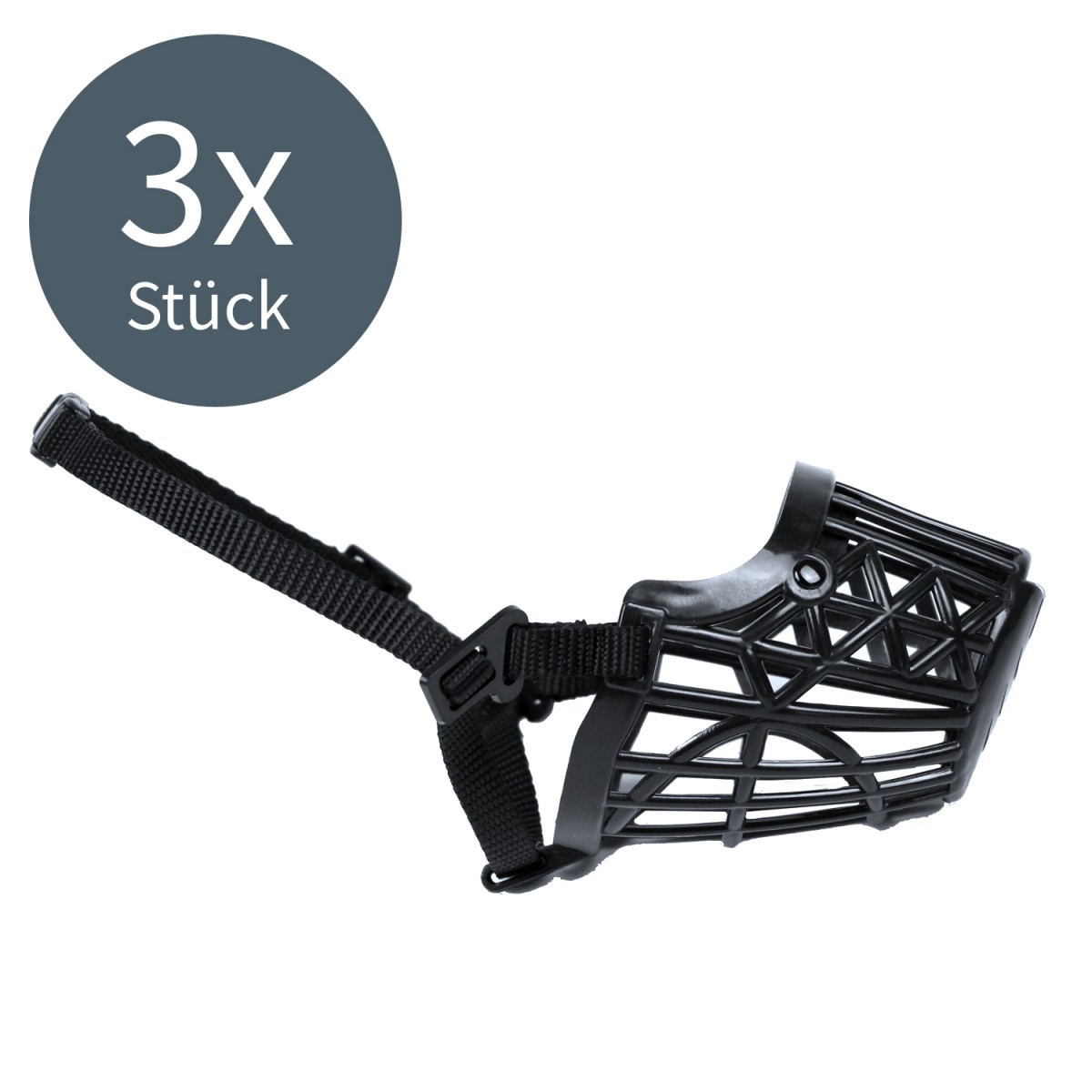 TRIXIE Maulkorb 3 Stück Größe M 20 cm Kunststoff Nylon schwarz Hund TRIXIE Maulkorb 3 Stück Größe M 20 cm Kunststoff Nylon schwarz Hund von Default