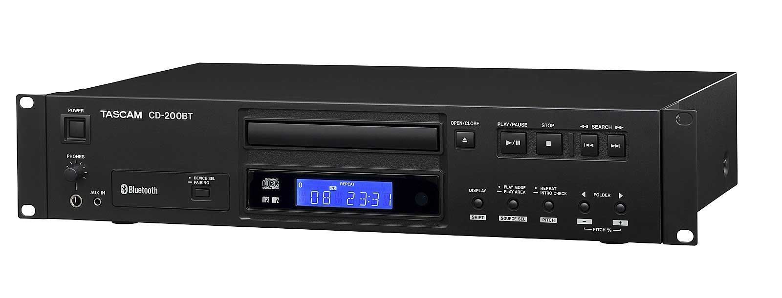 Tascam CD-200 BT CD-Player mit Bluetooth-Empfänger inkl. Fernbedienung