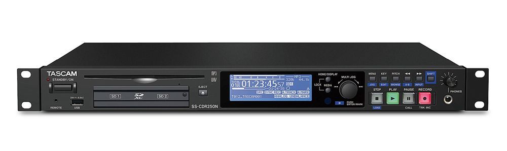 Tascam SS-CDR250N 19" 1 HE Netzwerkfähiger Solid-State-/CD-Audiorecorder Tascam SS-CDR250N 19" 1 HE Netzwerkfähiger Solid-State-/CD-Audiorecorder