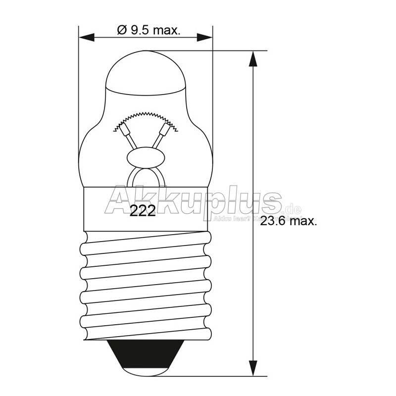 Taschenlampen-Spitzlinse, 0,5 W