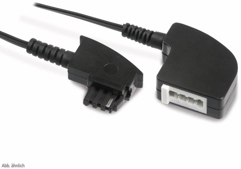 S-IMPULS Telefon-Verlängerung, 15 m, schwarz von S-IMPULS