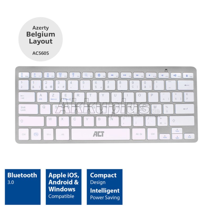 Tragbare Bluetooth-Tastatur - Azerty/BE-Layout