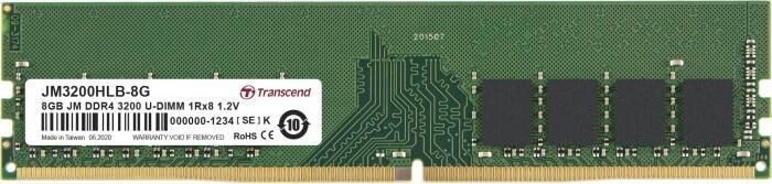 Transcend JetRam DDR4-3200 DIMM 288-PIN - 8 GB