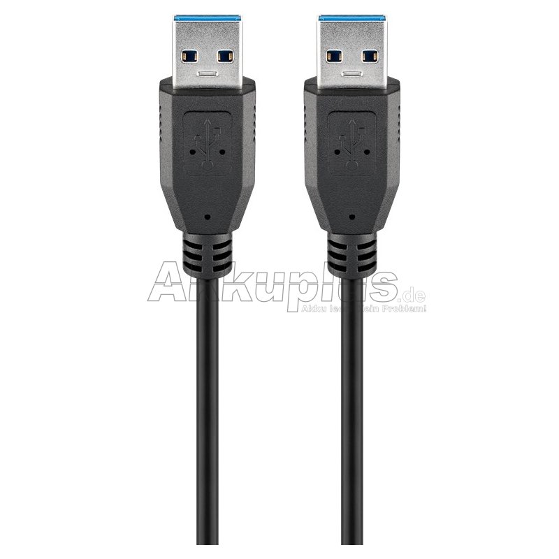 USB 3.0 SuperSpeed-Kabel, Schwarz
