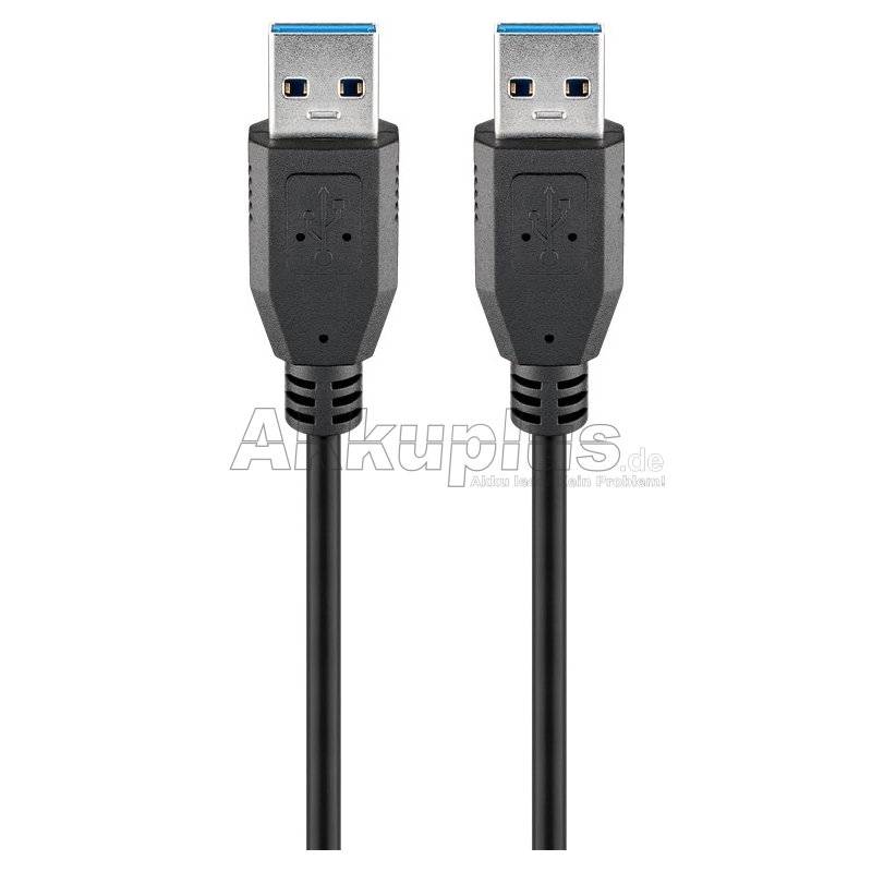 USB 3.0 SuperSpeed-Kabel, Schwarz