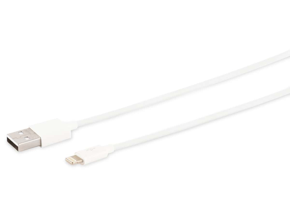 S-IMPULS USB-A Ladekabel, 8-Pin, 2.0, ABS, weiß, 2,0 m S-IMPULS USB-A Ladekabel, 8-Pin, 2.0, ABS, weiß, 2,0 m von S-IMPULS