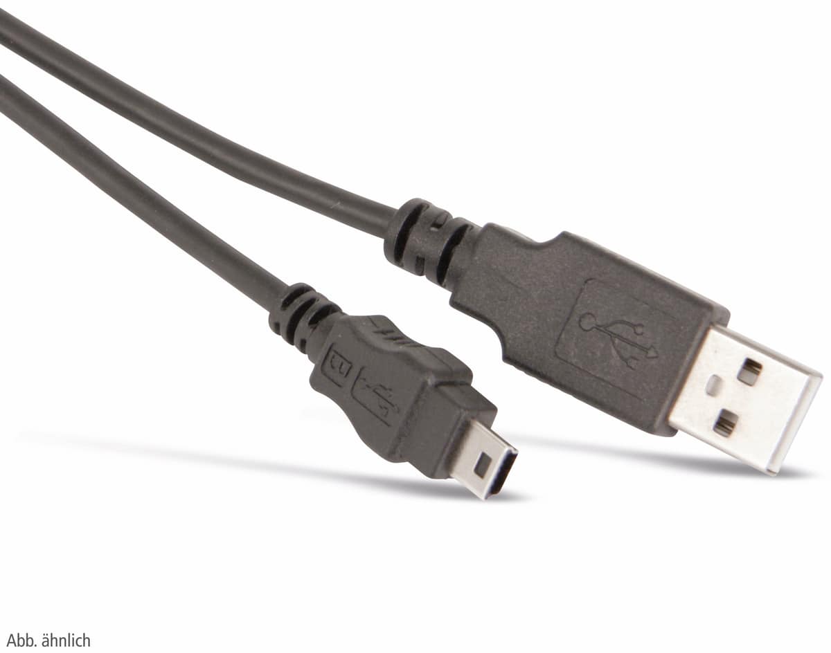 S-IMPULS USB-Anschlusskabel A zu Mini-B (B5), 2 m von S-IMPULS
