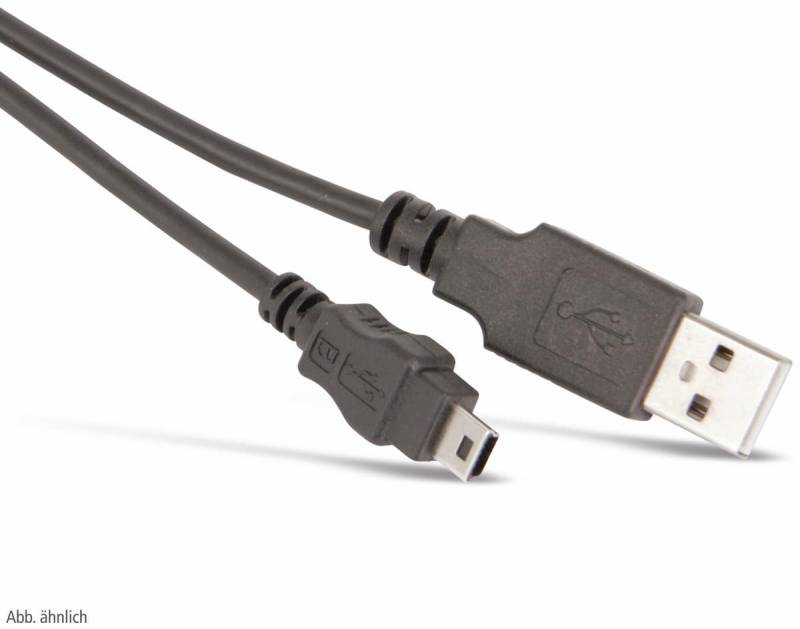 USB-Anschlusskabel A zu Mini-B (B5), 2 m