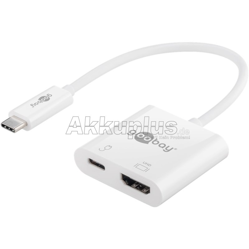 USB-C™-Adapter HDMI 4k60Hz, PD, weiß