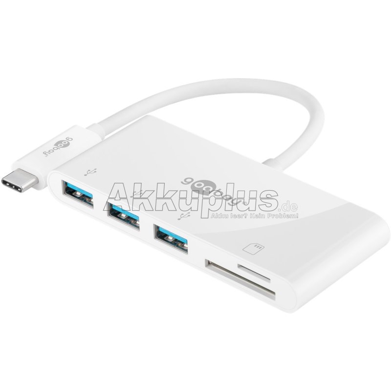 USB-C™ Multiport-Adapter auf 3x USB-A, Cardreader