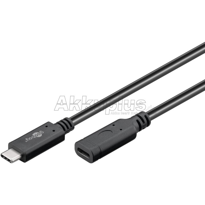 USB-C™-Verlängerung USB 3.2 Generation 2, 1 m, schwarz