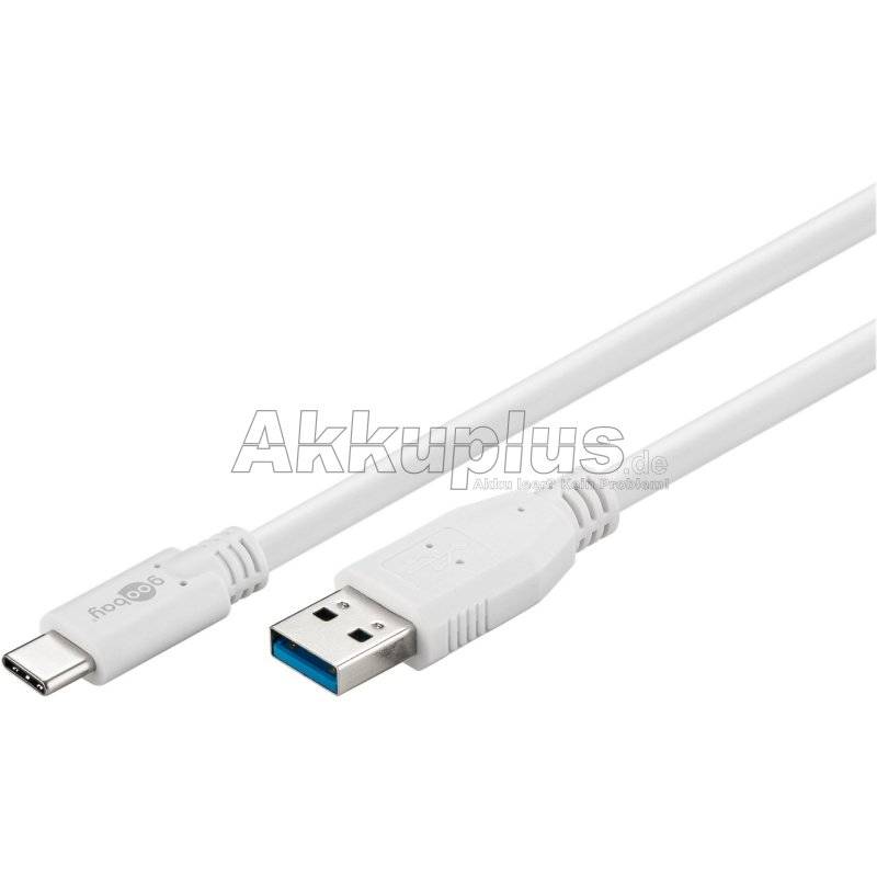 USB-C™ auf USB A 3.0 Kabel, weiß