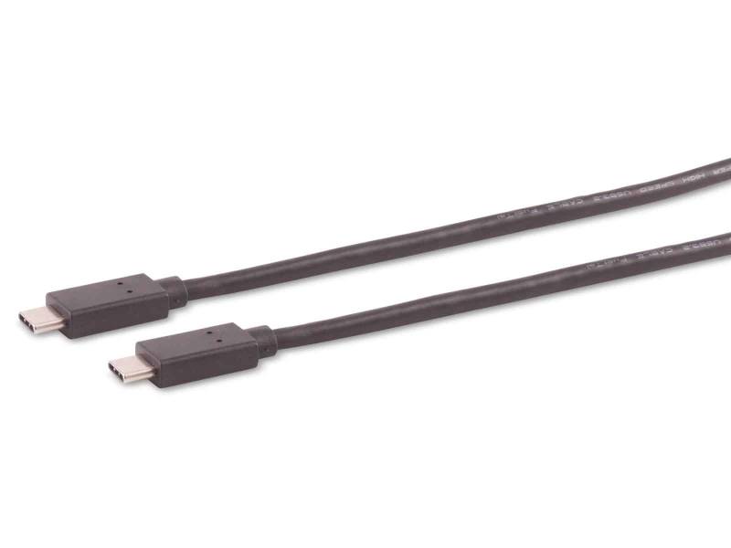 USB-C Verbindungskabel, 3.2 Gen 2x2, schwarz, 1,5 m