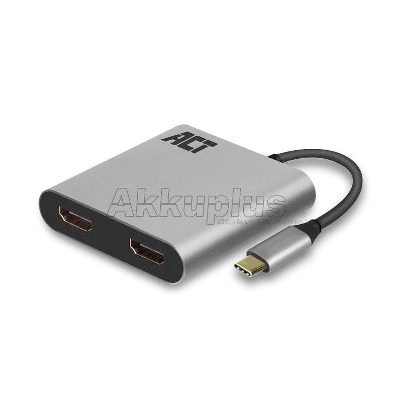USB-C zu HDMI Adapter für 2 Monitore, MST