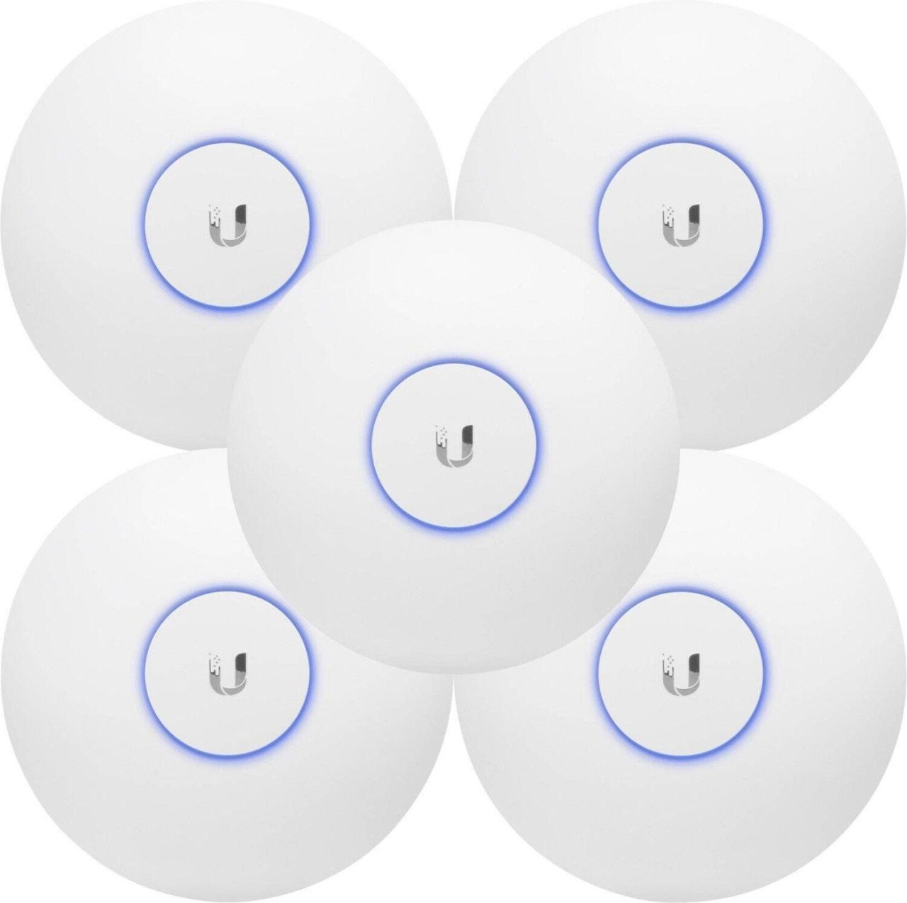 Ubiquiti UAP-AC-LR-5 UniFi AP AC LR 5er Pack WLAN-AC-Access-Point ohne PoE Injektor