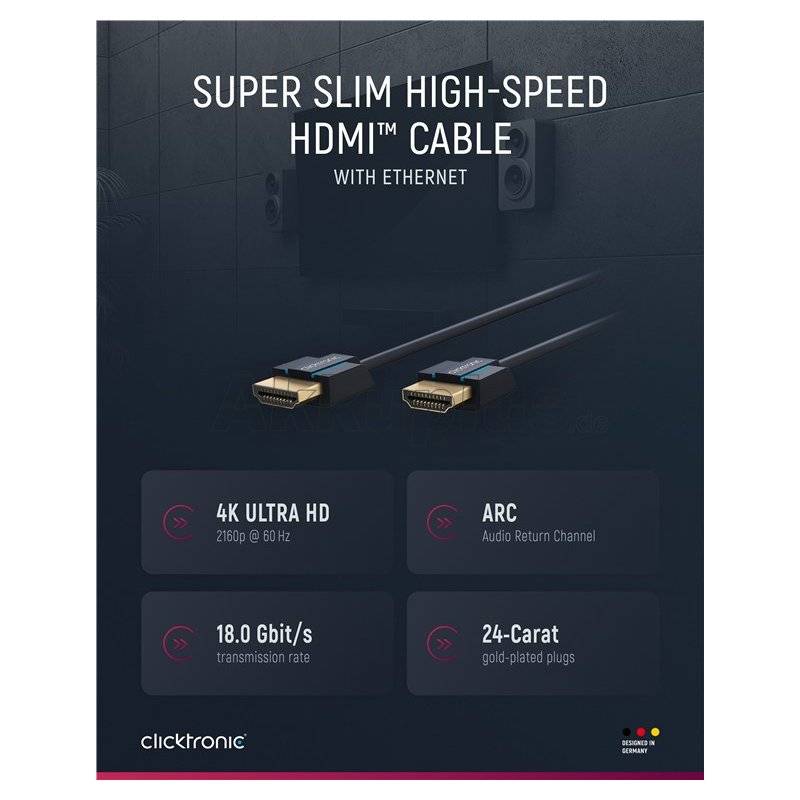 Ultra-Slim High-Speed-HDMI™-Kabel mit Ethernet