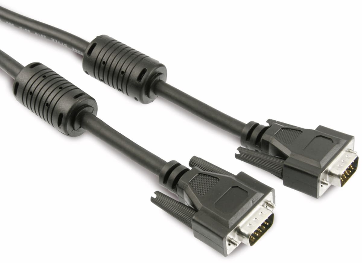 S-IMPULS VGA-Anschlusskabel, 1,8 m, schwarz S-IMPULS VGA-Anschlusskabel, 1,8 m, schwarz von S-IMPULS