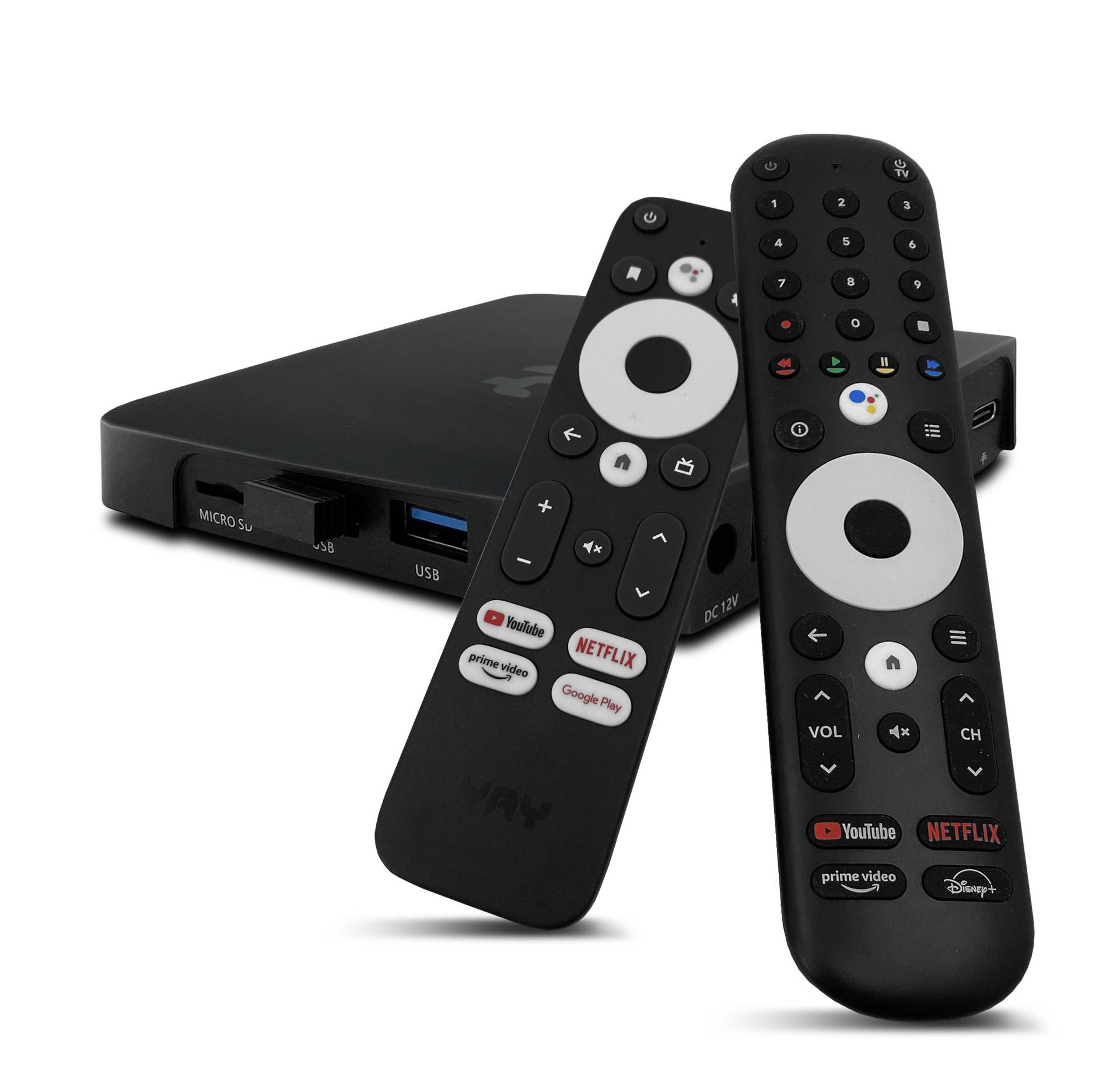 VU+ YAY GO PRO Android TV HIGH-END 4K UHD Streaming Box Android 10.0 und Chromecast integriert