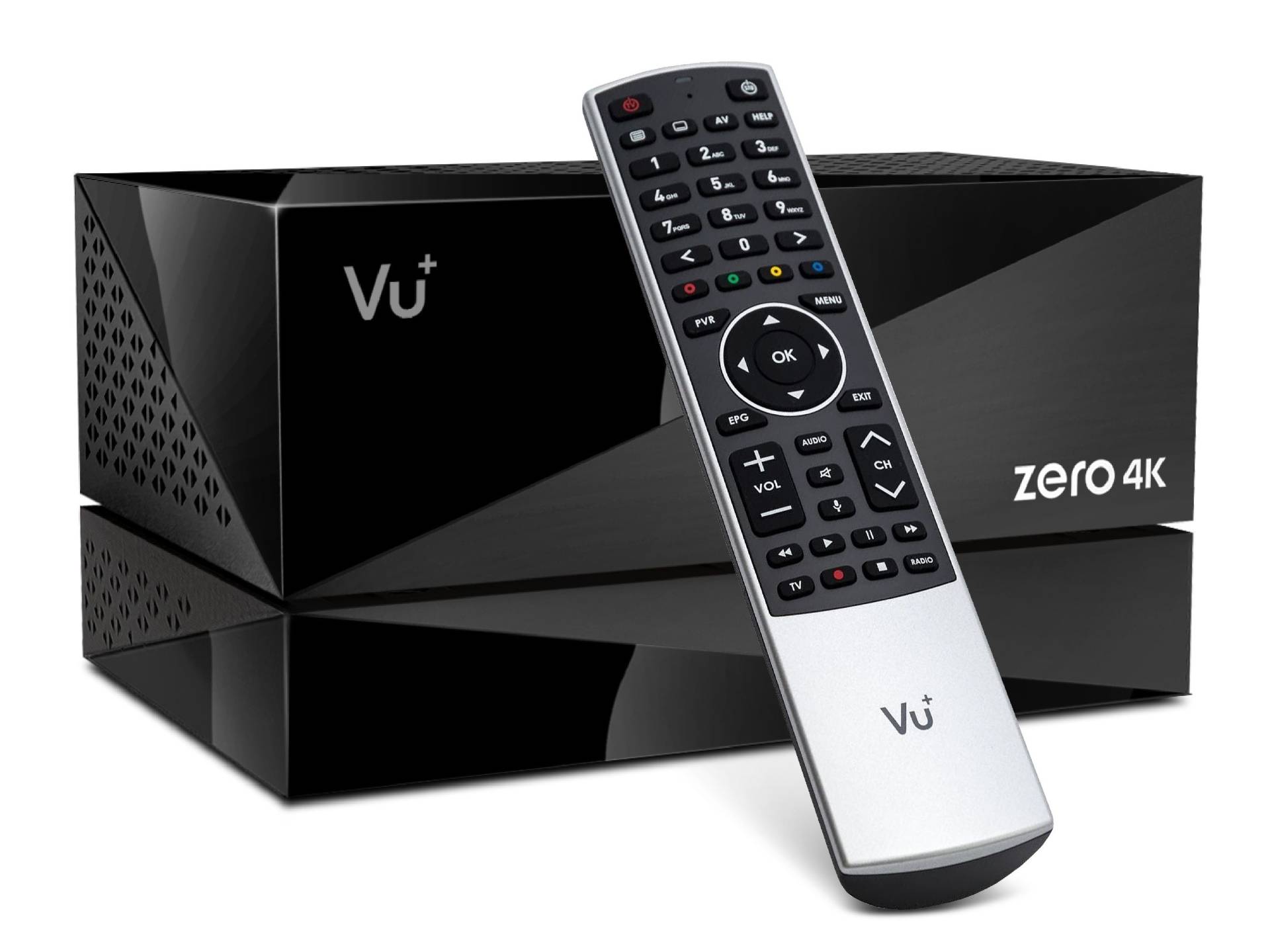 VU+ Zero 4K BT 1x DVB-S2X MS Tuner Linux Receiver UHD 2160p - incl. PVR-Kit 4 TB HDD