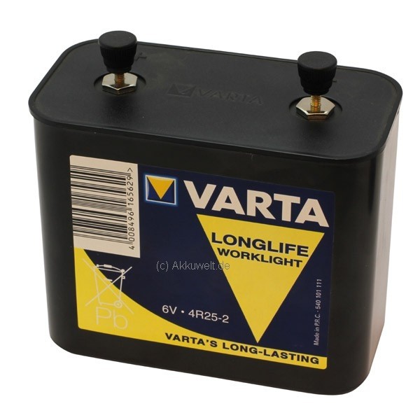 Varta Batterie 540 / 4R25-2 6V Blockbatterie 540101111 Spezial Longlife Work 540 Varta Batterie 540 / 4R25-2 6V Blockbatterie 540101111 Spezial Longlife Work 540