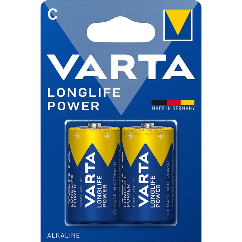 Varta - Batterie High Energy C Baby 4914 - 1,5 Volt 7800mAh AlMn - 2er-Blister