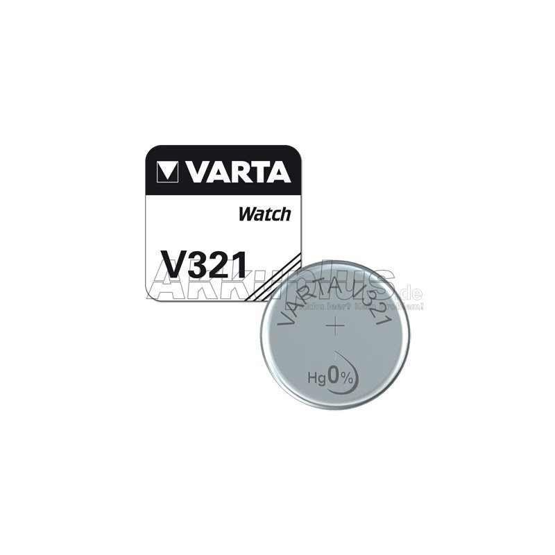Varta - SR616 / V321 - 1,55 Volt 15mAh Silberoxid-Zink - Knopfzelle