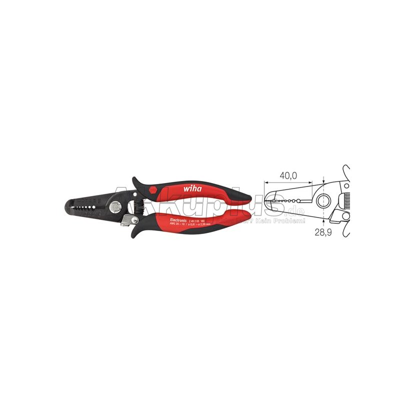 Wiha Abisolierzange Electronic Abisolierstationen 0,8-2,6 mm (33471) 165 mm