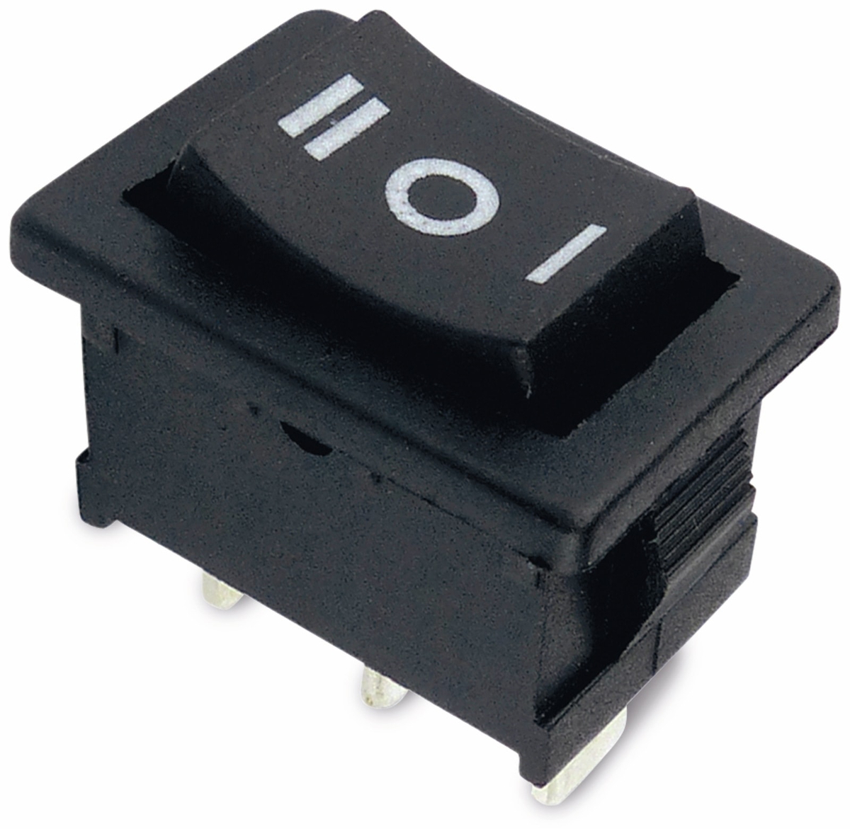 Wippenschalter 19x12 mm, 1-pol., I-0-II Wippenschalter 19x12 mm, 1-pol., I-0-II von Sintron Distribution GmbH