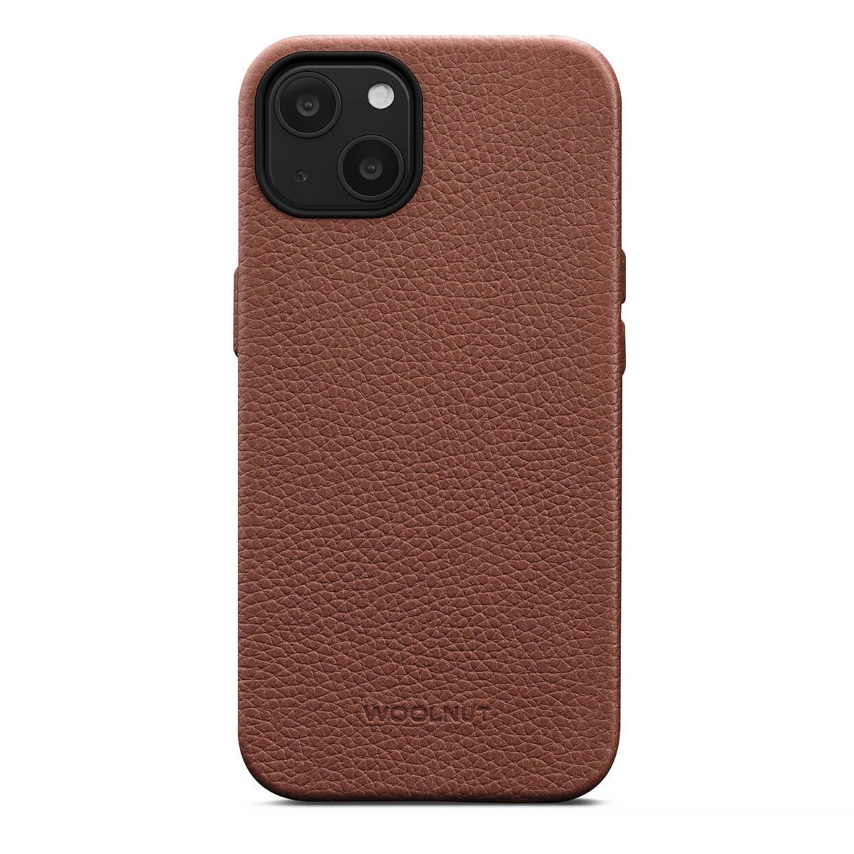 Woolnut Ledercase für Iphone 13 cognac