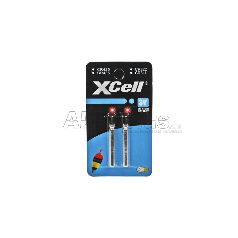 XCell - CR435 / BR435 / CR425 / CR322 / CR311 - Stiftbatterie - 3 Volt 50mAh Lithium - 2er Blister