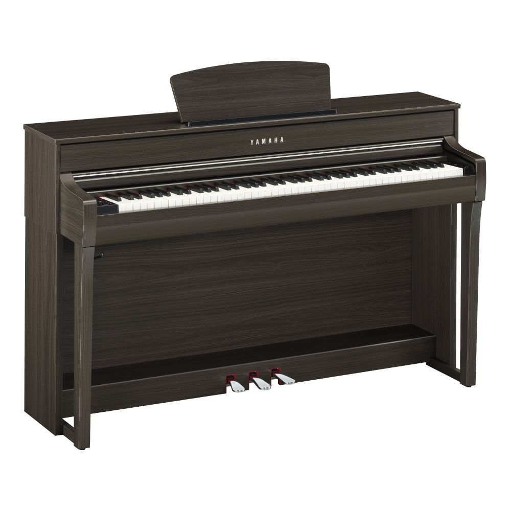 Yamaha CLP-735DW Digitalpiano Nussbaum matt, E-Piano Yamaha GH3X-Tastatur