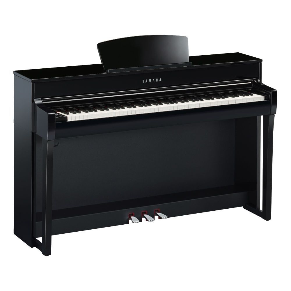 Yamaha CLP-735PE Digitalpiano schwarz poliert, E-Piano Yamaha mit GH3X-Tastatur