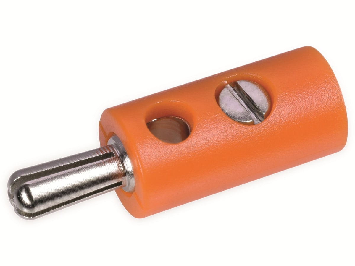 Zwergstecker, orange, 10 Stück