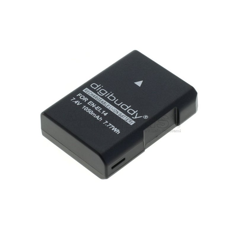 digibuddy - Ersatzakku kompatibel zu Nikon EN-EL14 / EN-EL14a - 7,4 Volt 1050mAh Li-Ion