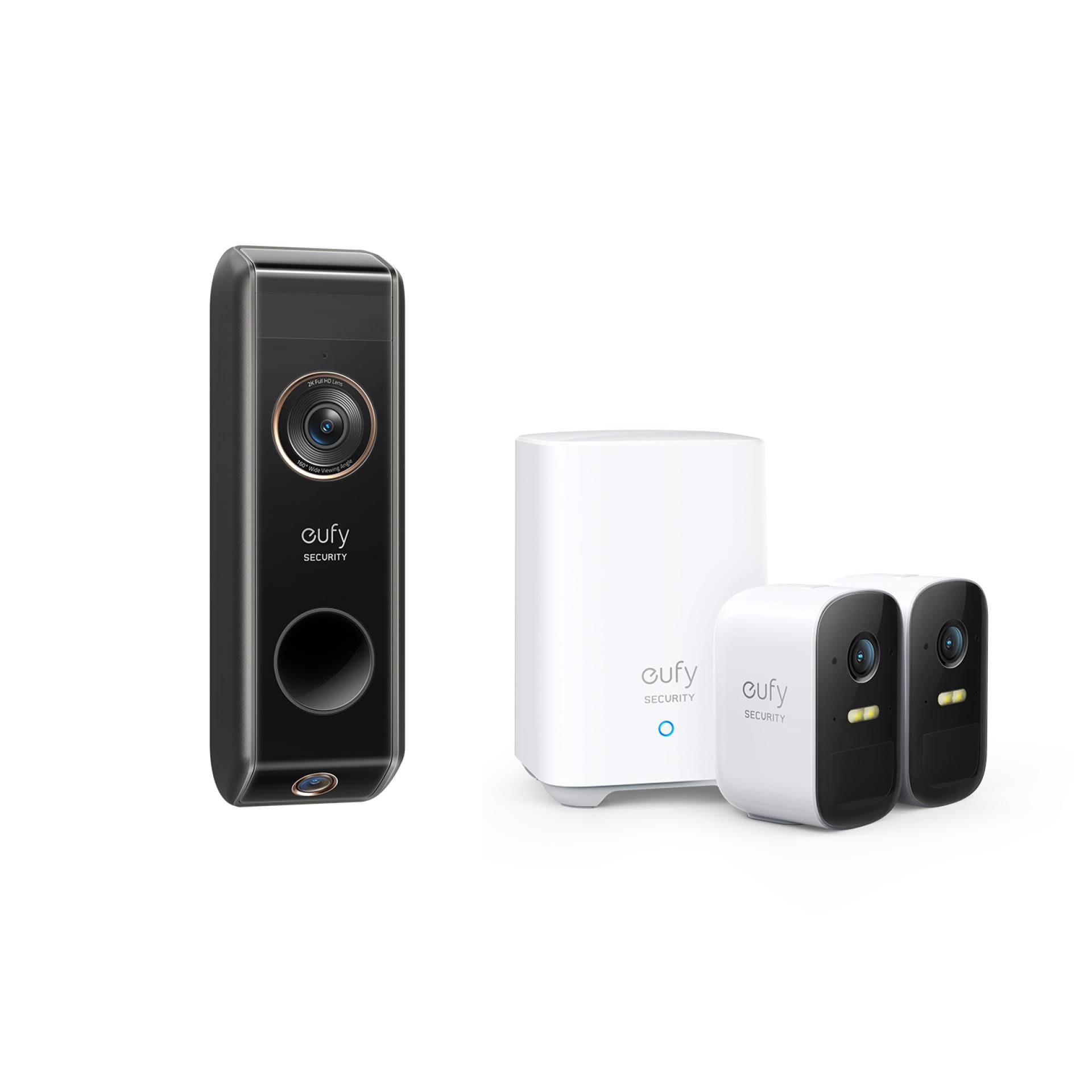 eufy eufyCam S210 (eufyCam 2C) 2-Kamera-Set eufyCam 2C + Video Doorbell S330 Add-on Unit
