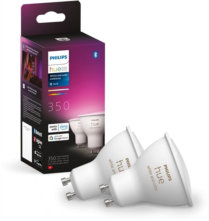 hue W&C. Amb. 4.3W GU10 2er Set hue W&C. Amb. 4.3W GU10 2er Set