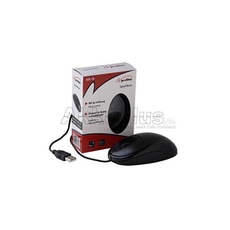 profitec - AGM 138 - USB Optical Scroll Mouse / optische Maus 800 dpi