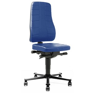 bimos Arbeitsdrehstuhl All-In-One blau Kunstleder von bimos