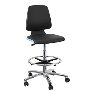 bimos Arbeitsdrehstuhl Labsit blau, schwarz Kunstleder von bimos