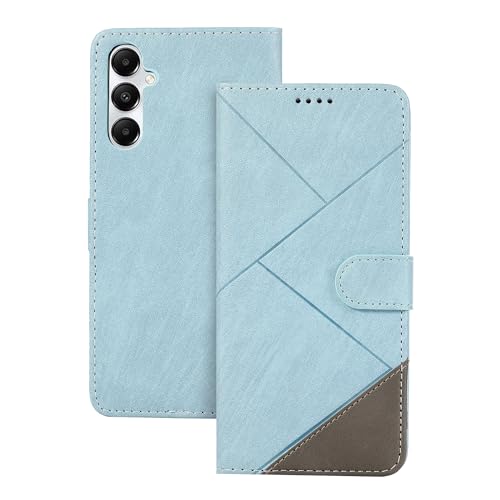 binandteam Handyhülle für Samsung Galaxy A05s 4G (6.7") Hülle,Premium PU Lederhülle Tasche Wallet Flip Cover Klappbar mit Magnet Kartenfach Schutzhülle für Samsung Galaxy A05s 4G - Hellblau von binandteam