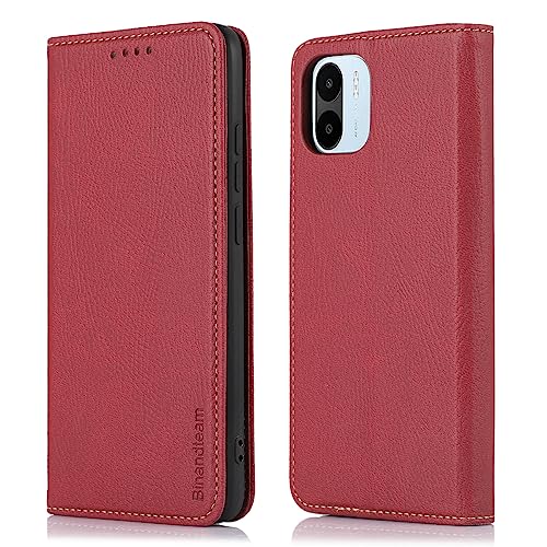 binandteam Hülle Xiaomi Redmi A1 / Redmi A2 4G Handyhülle,Premium Pu Lederhülle mit für mehrere Karten, Magnet Klappbar Flip stoßfest Case Cover Schutzhülle - Rot binandteam Hülle Xiaomi Redmi A1 / Redmi A2 4G Handyhülle,Premium Pu Lederhülle mit für mehrere Karten, Magnet Klappbar Flip stoßfest Case Cover Schutzhülle - Rot von binandteam