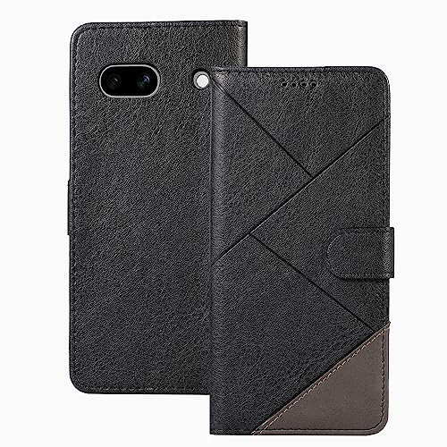 binandteam Hülle für Google Pixel 7a 5G Handyhülle, Flip Cover PU Lederhülle Book Case Magnetverschluss Schutzhülle Ständer Kompatibel für Google Pixel 7a 5G - Schwarz von binandteam