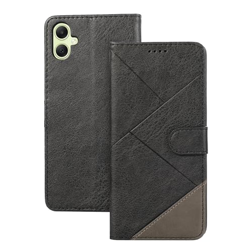 binandteam Hülle für Samsung Galaxy A05 4G (6.7") Schutzhülle, Lederhülle Brieftasche Premium Flip Cover Case Wallet Klappbar Handyhülle für Samsung Galaxy A05 4G - Schwarz von binandteam