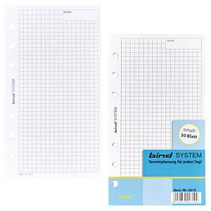 50 bind Ringbuch-Ergänzungsblätter kariert A6 50 bind Ringbuch-Ergänzungsblätter kariert A6 von bind