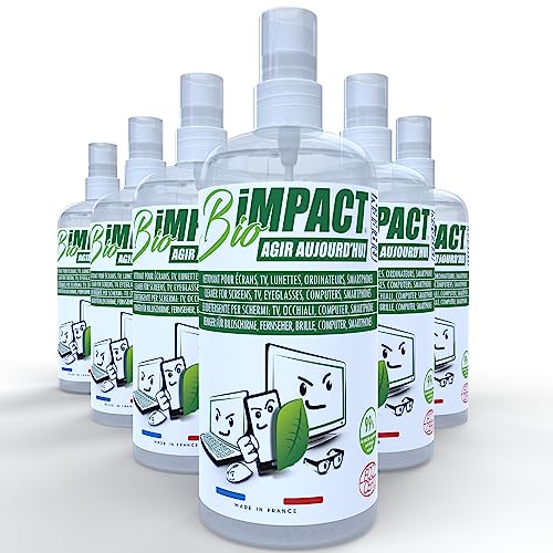 Bildschirmreiniger für Fernseher, Computer, Brille, 6 x 500 ml, Spray, Ecocert-Siegel Bildschirmreiniger für Fernseher, Computer, Brille, 6 x 500 ml, Spray, Ecocert-Siegel von bioimpact