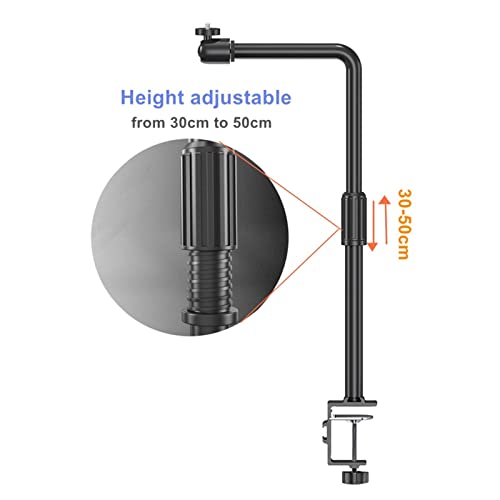 Projektorständer C-Clamping-Projektorhalterung aus Metall, verstellbarer Projektorständer, Bett-/Tischhalterung, Teleskop-Projektorhalterung, montiertes teleskopisches festes Regal Projektorhalterung von birene