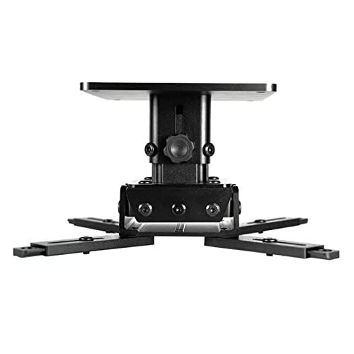 Projektorständer Projektor-Hebehalterung, Wandaufhängung, Aufhängung aus Aluminiumlegierung, Projektor-Universal-Hebe-Teleskophalterung Projektorhalterung für die Wand(Black Short Rod(HQ130)) von birene